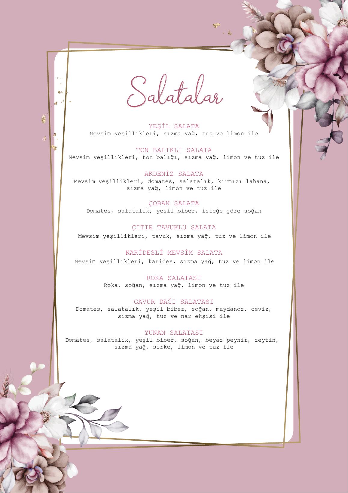 Bab-ı Zer menu page 3
