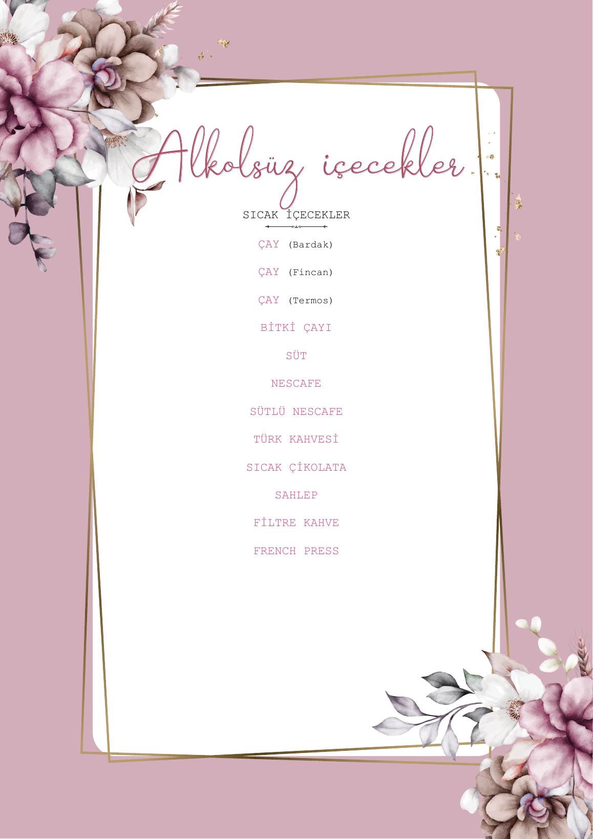 Bab-ı Zer menu page 8