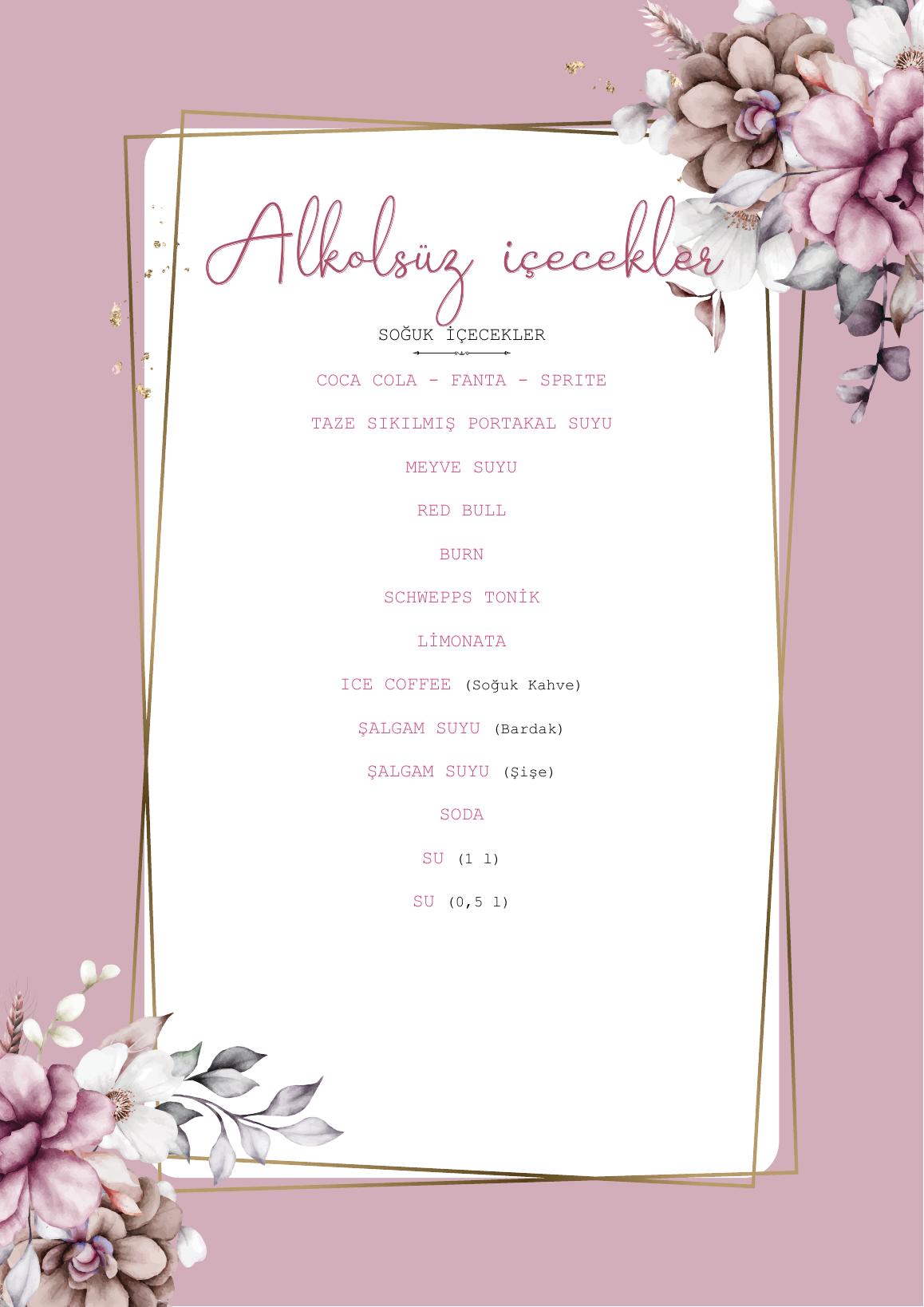 Bab-ı Zer menu page 9