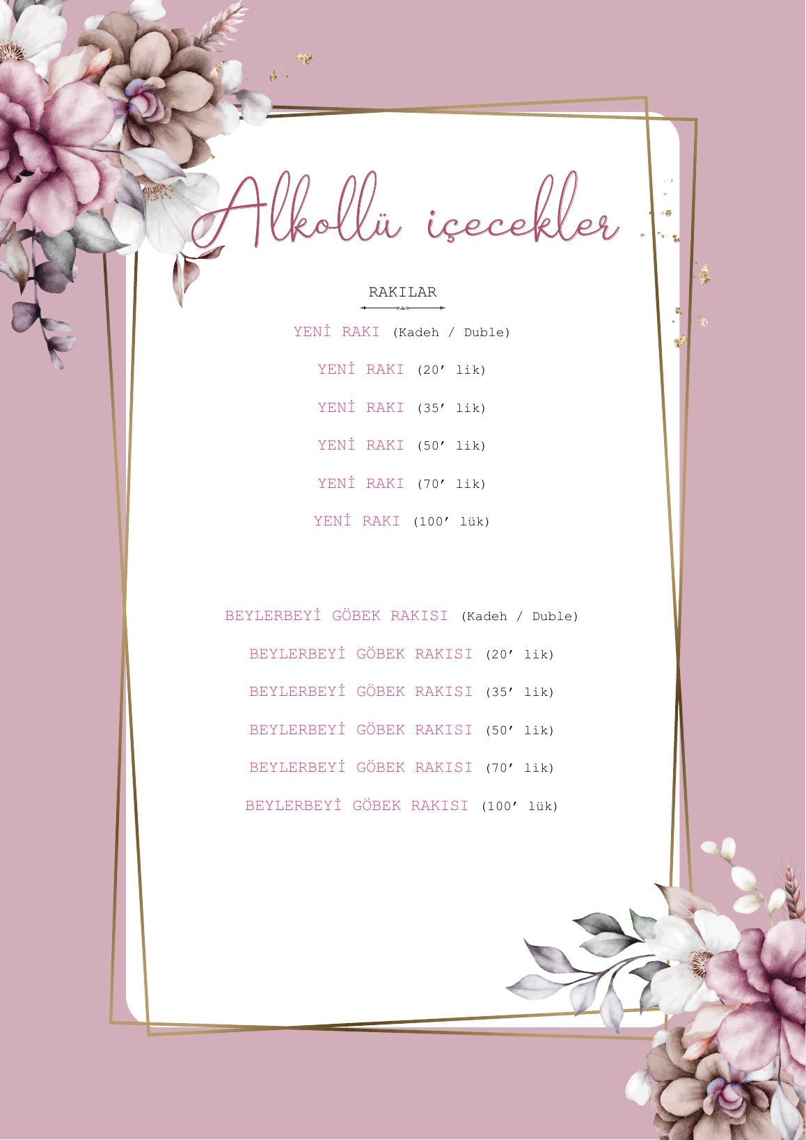 Bab-ı Zer menu page 10
