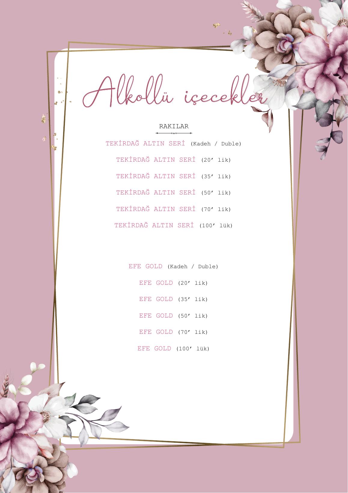 Bab-ı Zer menu page 11