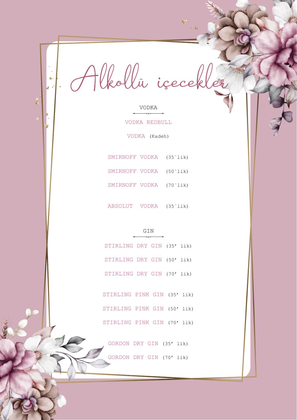 Bab-ı Zer menu page 13